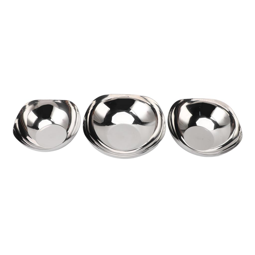 Irregular Shape Salad Bowls Serving Bowls Set for Kitchen Stainless Steel Mixing Bowls for Salad