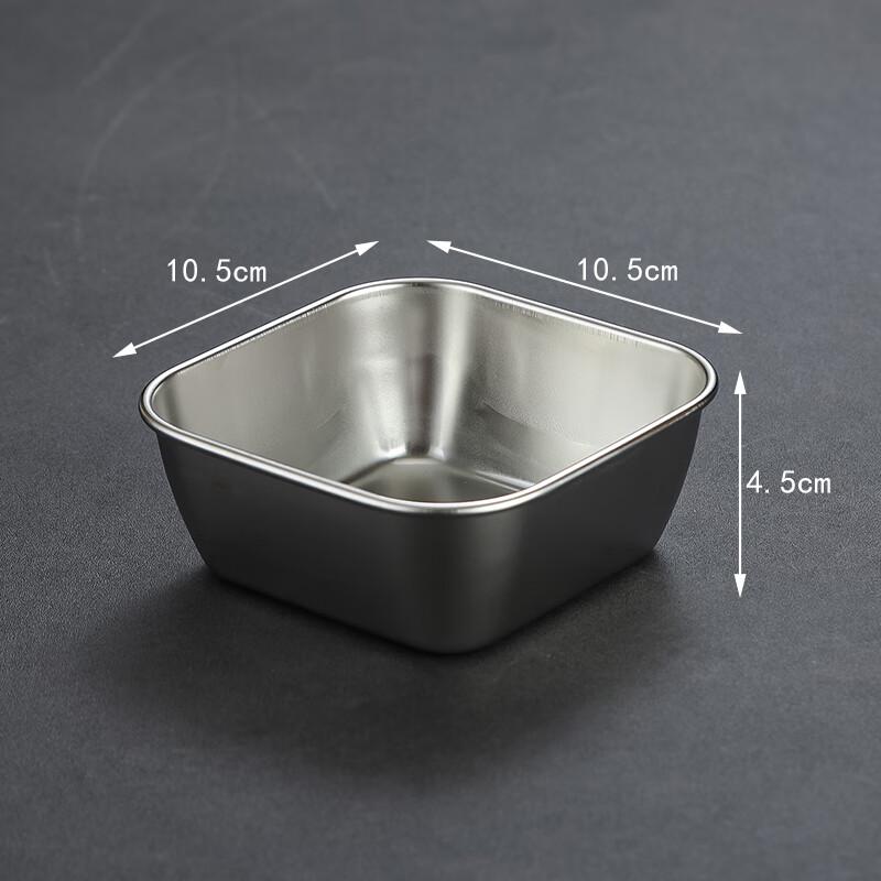 Japanese Style 304 Stainless Steel Square Dish