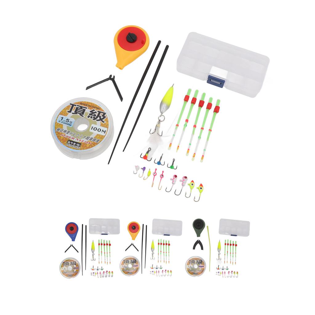 Mini Winter Eisangelrute Rutenspitze Rutenoberteil Angelschnur Haken Eisangelzubehör