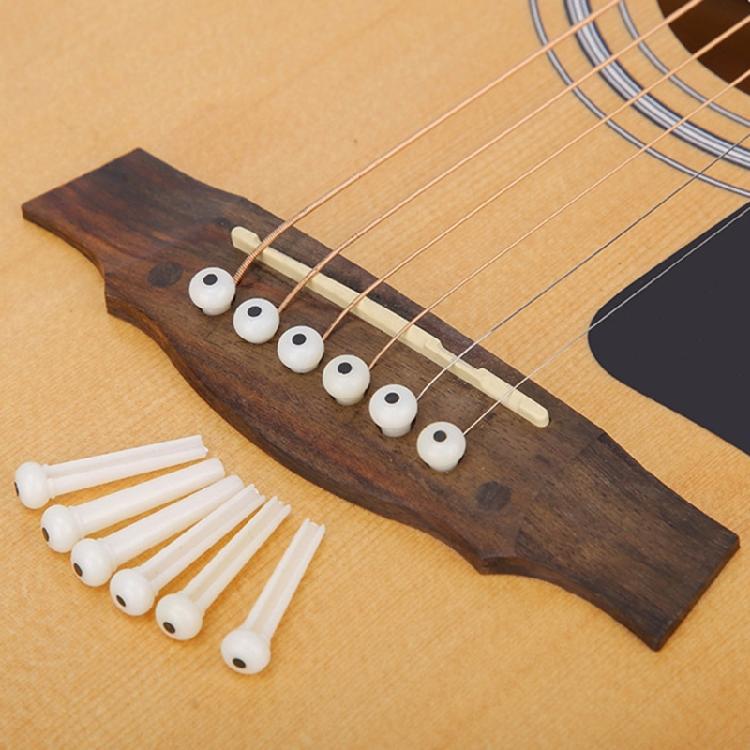 Acoustic Guitar Bridge Pins with Bridge Pin Puller Set String Nail Remover Extractor Tool Guitar Accessories Enduring
