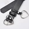 Women Ladies Metal Heart Buckle Belt Leather Jeans Dress Waist Band Belts