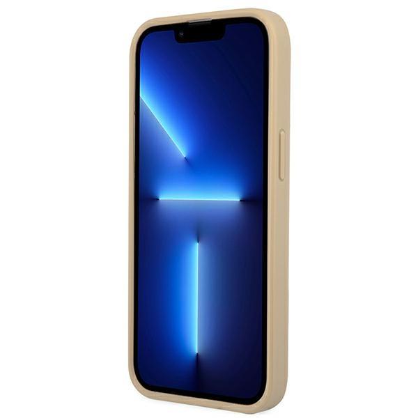 Guess Guhcp13Lpsatle Iphone 13 Pro/ 13 6,1 Beżowy/Beige Hardcase Saffianotriangle Logo