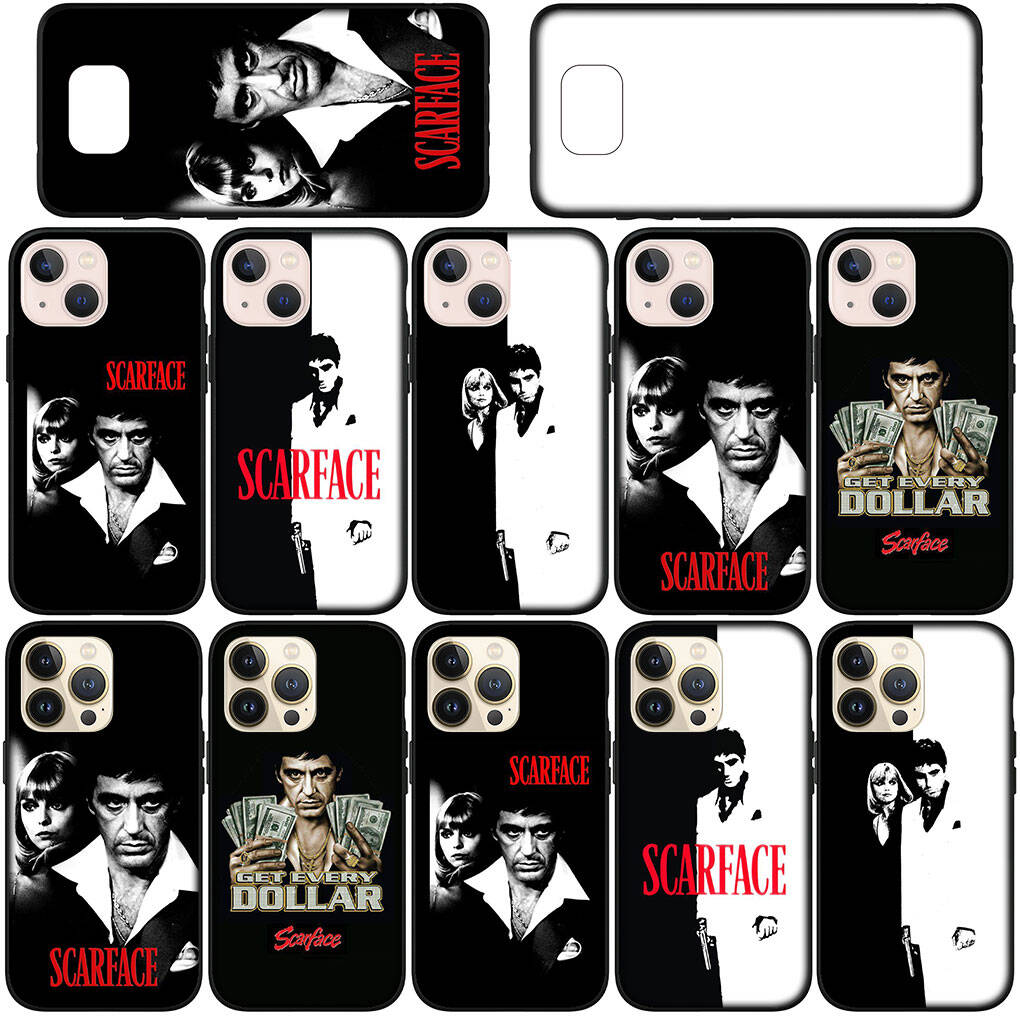 for Samsung Galaxy S25 S24 iPhone 17 16 15 Xiaomi Redmi Note 14 13 12 11 Plus Pro Max XR Phone Case Scarface Al Pacino Tony Montana OPPO Huawei Cover