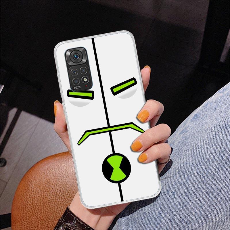 Cartoon Ben 10 Handyhülle für Handyhülle für Xiaomi Redmi Note 15 14 14S 13 Pro Plus 12 12S 11S 11E 10S 10 11T 5G Einzigartige Hülle C