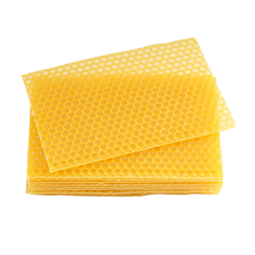 10 ks včelího vosku, včelí vosk, svíčky, řemeslné DIY sady, medové svíčky, včelí vosk, včelařské základové listy, medový vosk