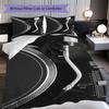 1PC Music, Guitar Theme Bedding Quilt Set Quilt Cover Pillowcase Home Decoration Birthday Gift (1 * Duvet Cover + 2 * Pillowcase, Without Core)