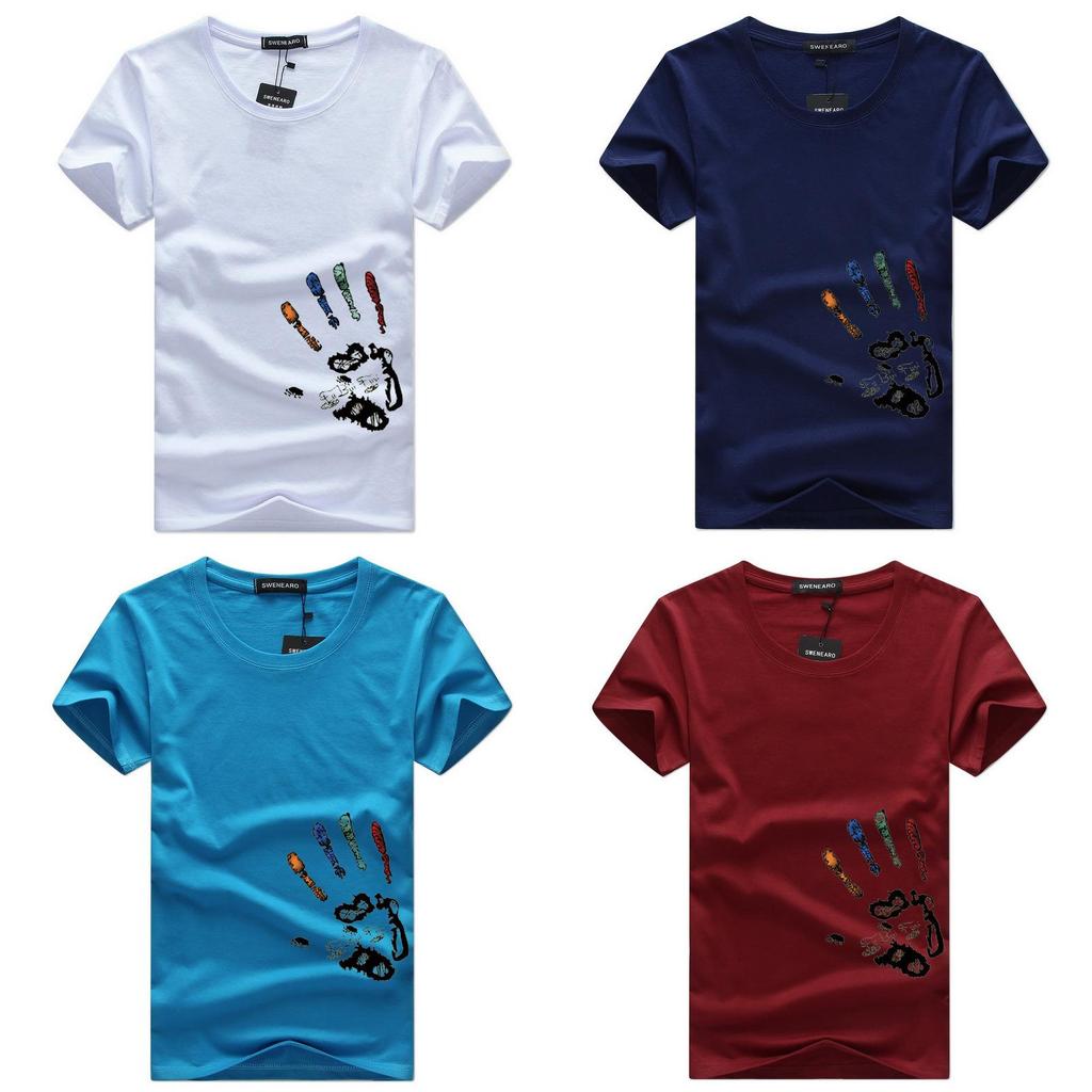 Swenearo Men T-shirts 5xl 4xl Plus Size Cotton Tee For Casual Summer Comfort