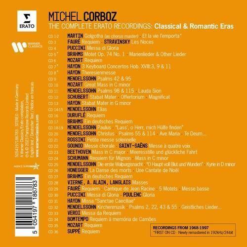 Michel Corboz - Complete Erato Recordings: Classical & Romantic [COMPACT DISCS] Boxed Set