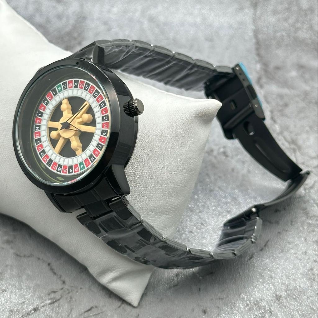 Top Luxury Men's Watch Stainless Steel Alloy Watch Men's Gambling Watch Quartz Watch