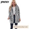 JPNTKY Women's Vintage Casual Autumn Winter Long Sleeve POLO Neck Jackets & Coats