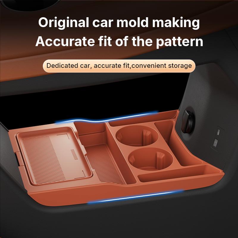 For 2025 2026 JETOUR L7 Plus VT2 Storage Box Center Armrest Hidden Box Cup Holder Organizer Interior Accessories