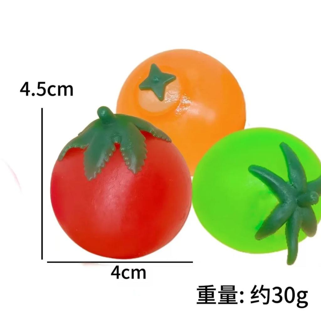 Adult and children's sensory tomato pressure ball Fidget Squishy toy, autistic children's sensory toy, pressure ball 4cm