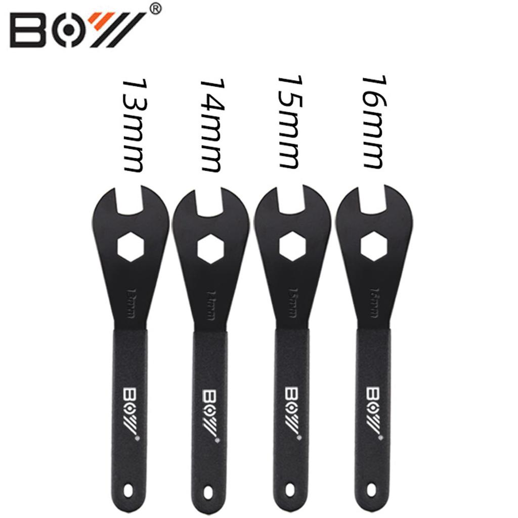 Bicycle Cone Wrench Set Tool Bicycle Wheel Hub Axle Nut Installer Remover Cycling Spanner (13, 14, 15, 16, 17, 18, 19mm)