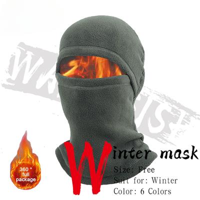 Winter Hat Fleece Balaclava Men Fishing Face Mask Neck Warmer Thermal Head Cover Tactical Sports Scarf Caps