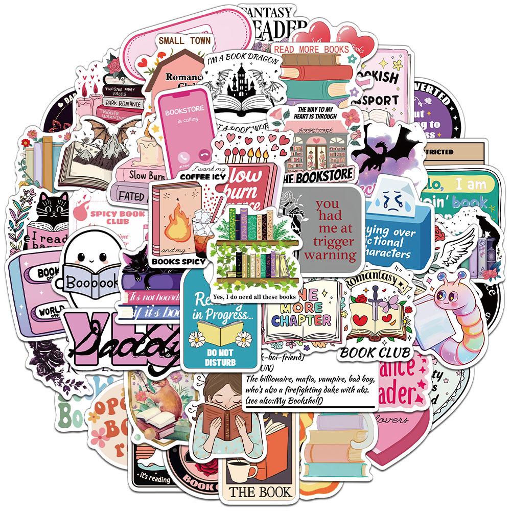 

50-Piece Cartoon Sticker Set for DIY Decor: Books, Phone Cases, Notebooks, Water Bottles