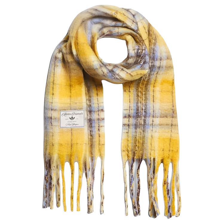 Adidas Originals Adidas Originals Knit Scarves Unisex Soft Yellow/Dark Brown/Light Umber KV6601