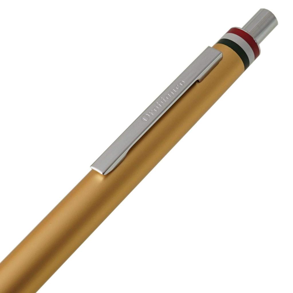 Caneta esferográfica Orobianco Freccia Champagne CT 1953402 HS, Dourada,