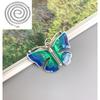Enamel Butterfly Pendant Necklace Men Women Bohemian Style Choker With Clover Charm Copper Chain Jewelry