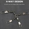 10pcs Fishing Snap Connector with Pin Heavy Duty Ball Bearing Barrel Solid Ring Rolling Swivel Durable High Strength