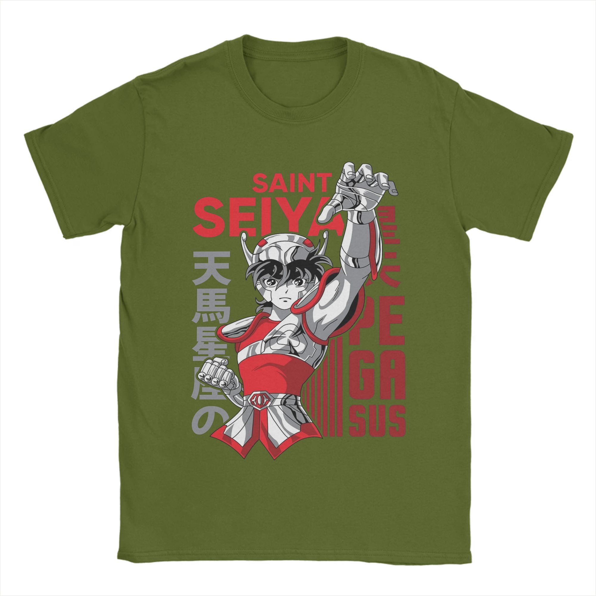 

Pegasus Seiya T-Shirt Summer S-Saints Seiya Pure Cotton T Shirts For Men Harajuku Print Tshirt Short Sleeve Vintage Tops 4XL