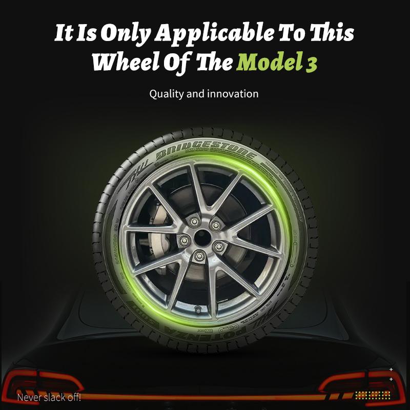 4PCS Model 3 (2017-2023) 18 Inch Wheel Cover Performance Replacement Hub Cap Automobile Full Rim Hub Cover Accessories For Tesla