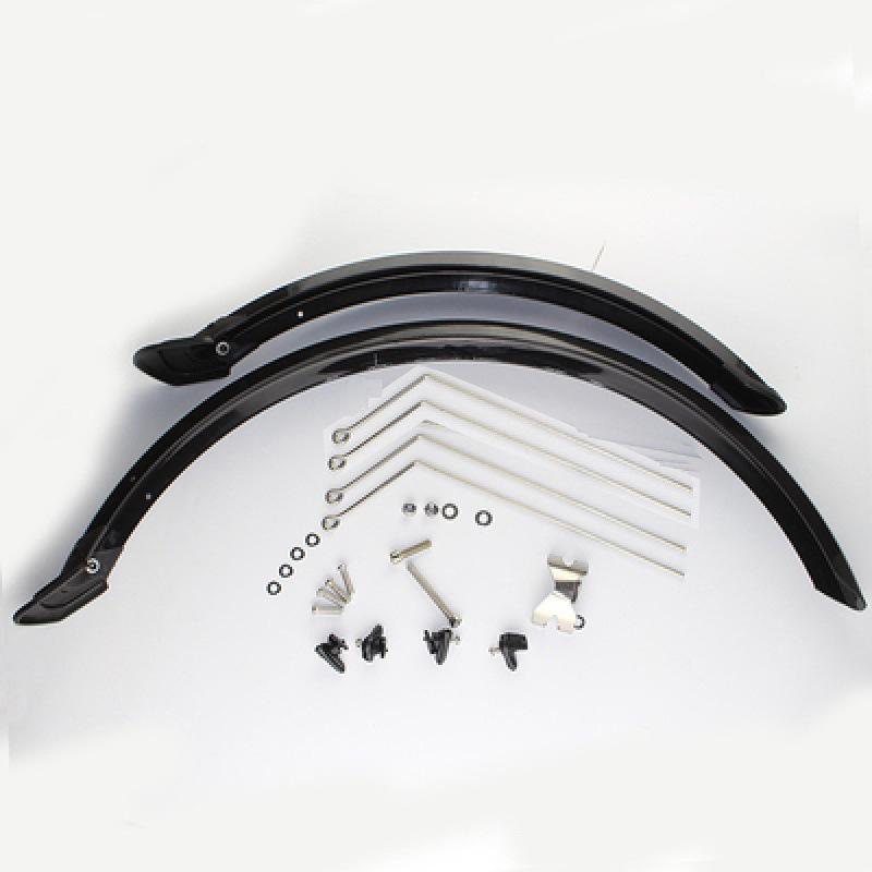 Foldable Electric Bicycle with Full Mudguard, 14"/16"/20" V or Disc Brake, Mud & Tile Removal Board