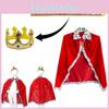 New 80cm White Polka Dot Cape For Halloween King Costume