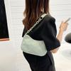 Damen Kord Schultertasche Stilvolle Handtasche mit oberem Griff Halbmond Handtasche Einfache Achseltasche für Einkaufen Pendeln Date