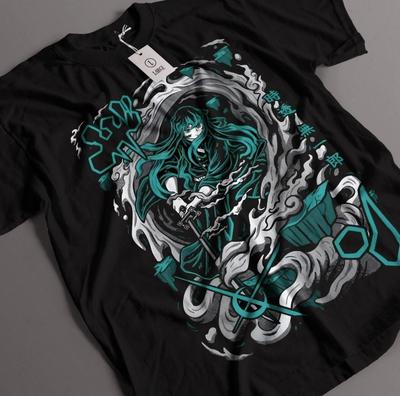 Demon Slayer Muichiro Tokito Mist Hashira Tricou Anime Tricou Grafic Anime Marfă Anime