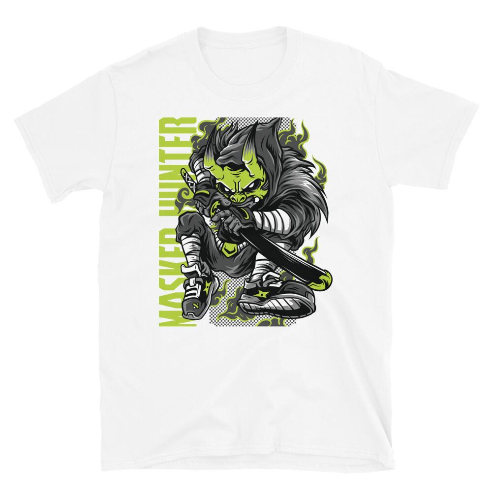 Masked Hunter Anime Fantasy T-Shirt S
