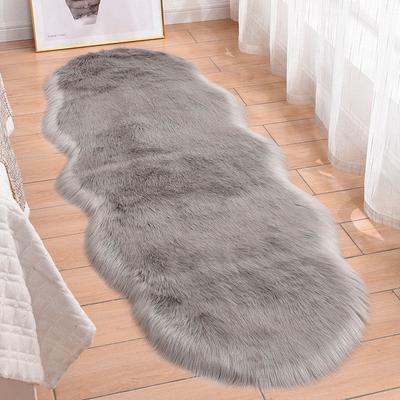 Plüschteppich Wohnzimmerteppich Erkerfenstermatratze Nachttischbodenmatte Couchtisch Kunstwollteppich