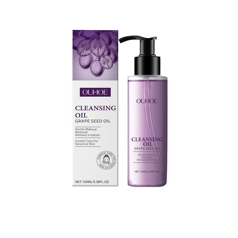 Grape Seed Cleansing Oil Makeup Remover Deep Purifying Clean Pores Oil Control Not Irritaing Moisturizing Facial Cleansing Oils
