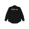 Palace Interest Matsushita Logo Stand Collar Long Sleeve Shirt Unisex Tops Black P20SHT005