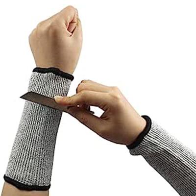 1 Manchon de sécurité double de grade 3-5, protège-bras résistant aux coupures et aux entailles, protège-poignet résistant à l'usure, matériau en polyéthylène