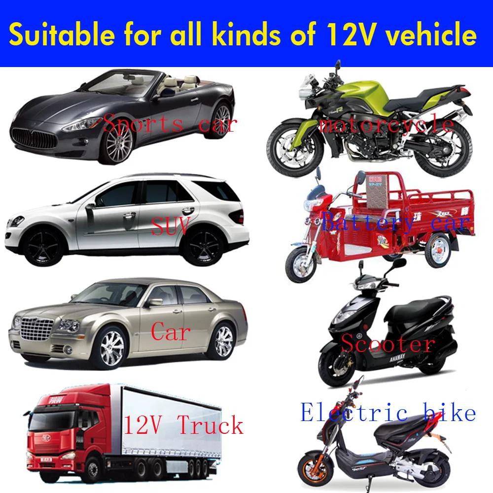 Portable Universal 12V Vehicle Burglar Alarm Security Protection Auto Car Alarm System & 2 Remote Control Auto Burglar