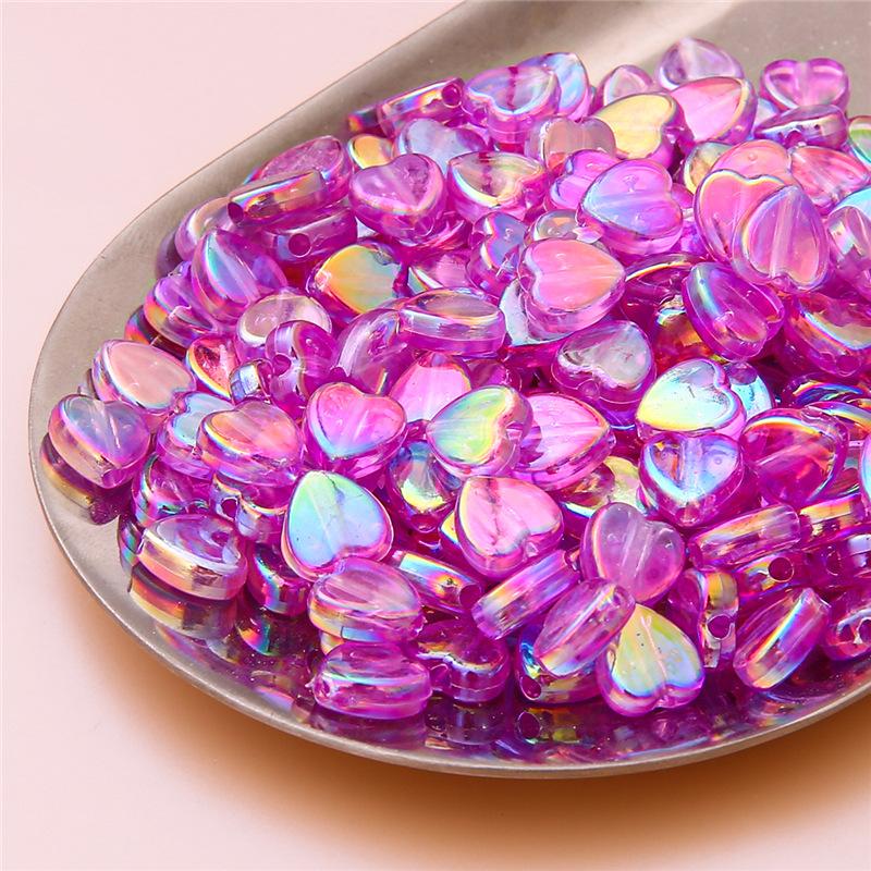 Handmade Beads Acrylic Color-plated Beads Handmade DIY Beaded Earrings Bracelet Cell Phone Chain Accessories Materials Loose Beads Making Accessories