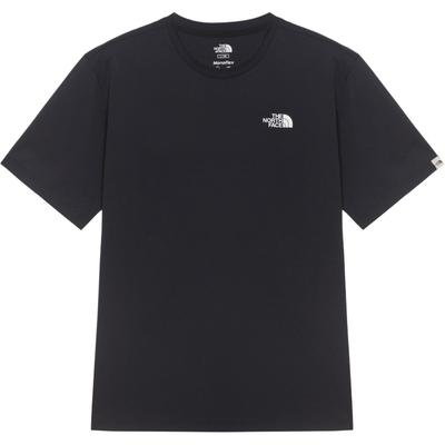 Solid Logo Crew Neck Short Sleeve T-Shirt Men Tops Black NT7UR14K