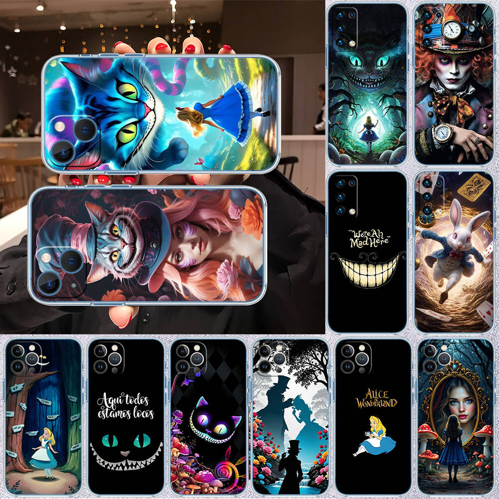 Alice Cat Princess Phone Case for Motorola G14 G15 G24 G30 G31 G32 G34 G41 G42 G51 G52 G50 G60S G60 G62 G72 G71 G73 G84 G85 G200 E32