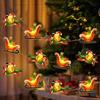 Warm Light Christmas LED String Lights DIY Garland Battery Powered Sleigh Airplane Christmas Lights Plastic Cartoon