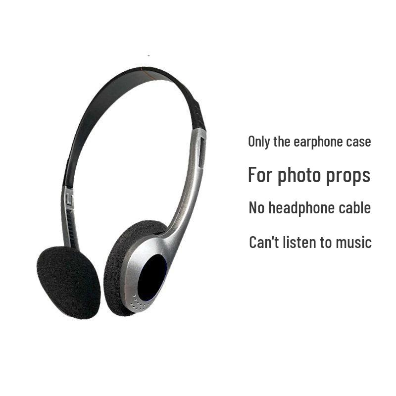 Vintage Kabelgebundene Over-Ear-Kopfhörer: Japanische Foto-Requisiten für Damen, Kompatibel mit Mobilgeräten & Computern