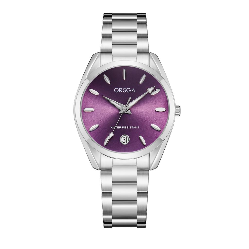 Luxury Women's Watch 34mm Fashionable Stainless Steel Rhinestone Pink Minimalist Girl Clock Outdoor Travel Women Wrist Watches