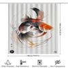 Artistic Fish Shower Curtain Modern Bathroom Decor For Home Decoration Polyester Water-Resistant Fabric