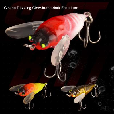 6.5g/5cm Amo Triplo Riutilizzabile Esche Metalliche Esca Cicala Simulata Esca Artificiale Articoli da Pesca