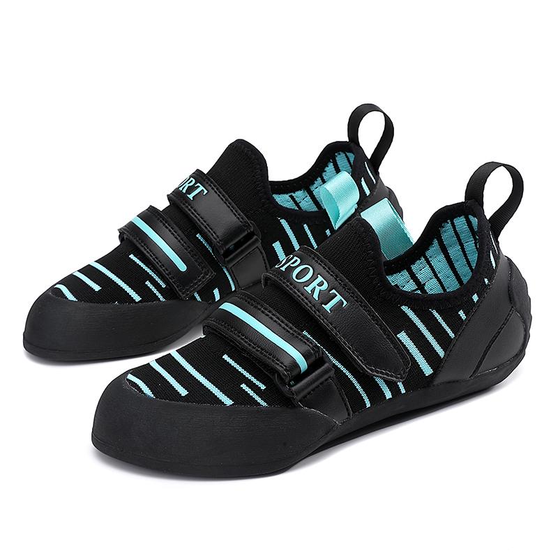 Outdoor children's climbing shoes indoor rock hugging shoes magic tape sports shoes comfortable rubber sole training shoes