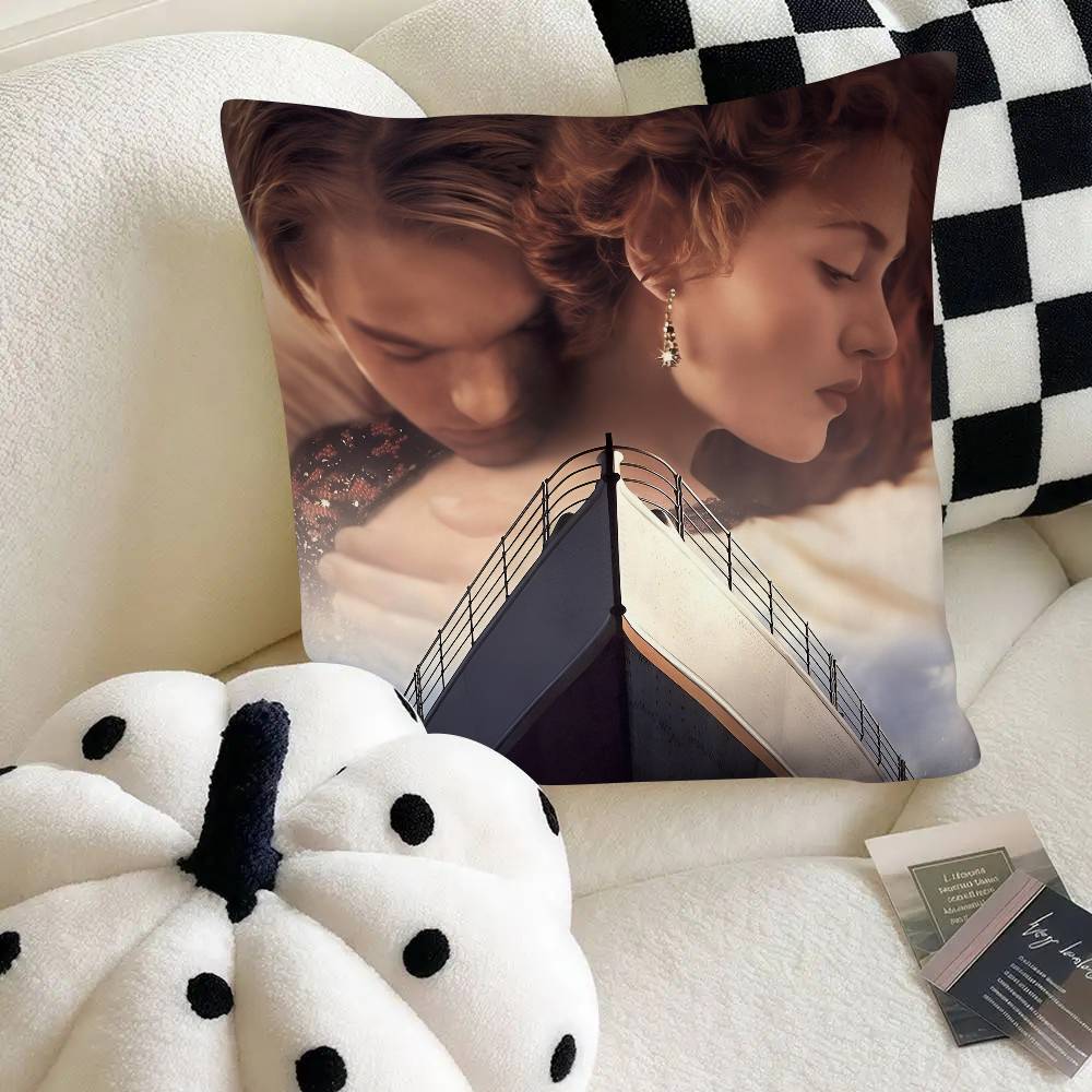 Movie Titanic Pillow Case Fashion Square Pillowcase Bedroom Sofa Room Ins Decoration Leisure