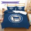 Hertha BSC Custom Name Pattern Bedding,Quilt Set Quilt Cover Pillowcase Home Birthday Gift(1 * Duvet Cover + 2 * Pillowcase, Without Core)