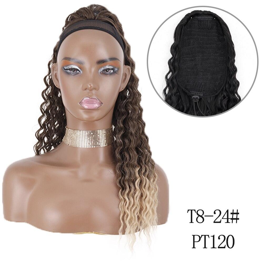 

MISSQUEEN длинный волнистый хвост на шнурке для женщин, синтетические волны, зажим для наращивания волос в шиньоне, черные искусственные волосы 26inches140g&China