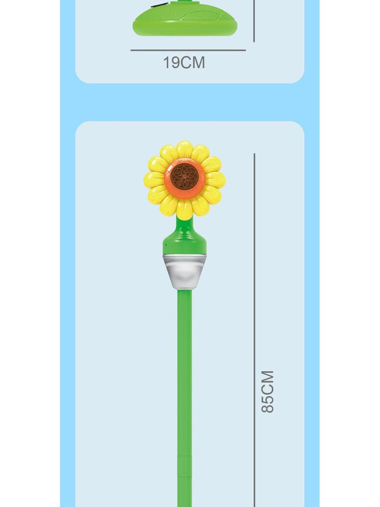 Sunflower Bubble Blaster: Remote Control Sound & Light Toy for Weddings, Birthdays, Camping, Outdoor Events