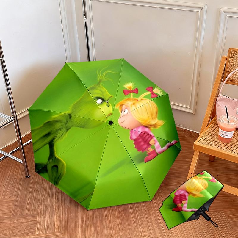 Christmas Comedy How the Grinch Stole Christmas Umbrella home essential wrought iron eight legged multifunctional travel camping essential umbrella 11