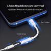 Xiaomi Type C To 3.5mm Jack Audio Adapter Lighting To 3.5 Headphone Aux Cable For IOS iPhone 17 16 15 14 Samsung Connector Accessories